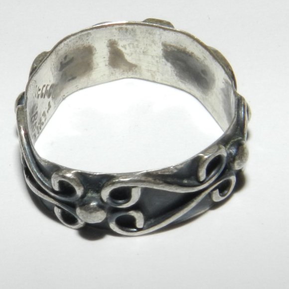 Sterling Silver Ring For Women Size 6 Made In Mexico - Picture 5 of 11